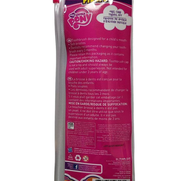 My Little Pony Firefly 4 Value Pk 2Toothbrush & 2 Colgate Fluoride Toothpaste - Picture 5 of 9